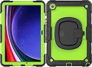 Heavy Duty Shockproof TPU Case Compatible with Samsung Galaxy Tab A9 Plus 2023 SM-X210/SM-216/SM-X218 11inch Kids Case,360 Degree Rotating Handle Stand Bracket W Screen Protector+Shoulder Strap Tablet