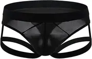 [Silldedr] Men Jockstrap Mesh Men's Sexy Thong Pouch Underwear Men's Low Waist Thong Breathable Underwear