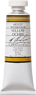M. Graham 1/2-Ounce Tube Watercolor Paint, Yellow Ochre
