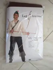 Forest Hunter Adult Men's Halloween Costume, Hat, Boot Covers Leg Avenue Size XL