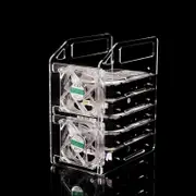 NewBee NB-06-BAY-ARC 6 Bay 3.5inch Hard Drive Bracket Hdd Acrylic Bracket Hard Disk Shelf