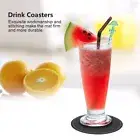 PU Leather Drink Coasters With Holder Set Of 6 Coasters For Table Protection US