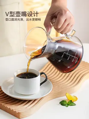 美式玻璃手衝咖啡壺分享壺漏斗濾杯 (8.3折)