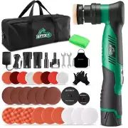 BATOCA S5 Cordless Car Buffer Polisher Kit 1 Inch 3 Inch Dual Action & Rotary...