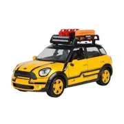 Motormax Licensed 1:24 Scale Mini Cooper S Countryman With Roof Rack Diecast Model Car Yellow & Black