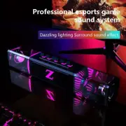 9-LED Multicolored Light Effects Computer Speaker - Wireless Stereo Surround Sou