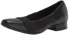 Clarks Women's Tilmont Slip Ballet Flat, Black, 6.5 US