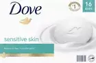 Dove Moisturizing Beauty Hand Face Body Bar Soap Sensitive Skin 3.75 oz, 16 Bars