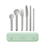 frank green Premium Stainless Steel Utensil Set - Mint Gelato