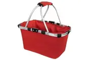 Two Handle Foldable Carry Basket (Red)