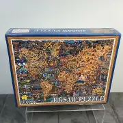 PUZZLE World Landmarks Each Country Has Its Flag 1000 Pieces JIGSAW