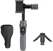 Justivana F10 3-Axis Handheld Gimbal Smartphone Stabilizer Cellphone Selfie Stick for Phone Vlog Anti Shake Video Recording Easy Install