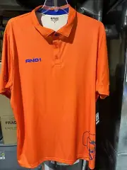 AND1 Wrap Around Polo Red Orange With Blue Size 3XL Men’s