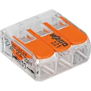 Wago 24-12 Awg 3 pole Terminal with Levers Lever Nuts 32A 10 Pack
