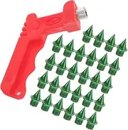 [EXAOMBLE] Spikes Heavy Duty Metal Shoe Spikes for Running Jumping with Wrench for Athletes and Competitions