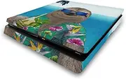Official Barruf Sloth in Summer Art Mix Vinyl Sticker Gaming Skin Decal Cover Compatible with Sony PlayStation 4 PS4 Slim Console