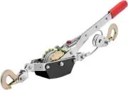 Come along Winch, 2 Ton (4,409 Lbs) Pulling Capacity, 12 Ft Steel Cable, 2 Hooks