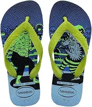 [havaianas] Kids Top Fun Boys' Flip Flop, Lavender Blue/Lemon Green, Lavender Blue Lemon Green, 29/30 EU