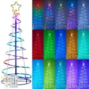 Christmas Tree Lights LED Spiral Light Artificial Christmas Tree Star Light