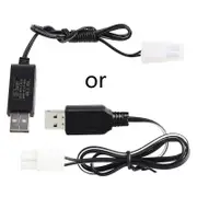 NiMh/NiCd Battery USB Charger 4.8V 200mA RC Car Toys Charging Cable for NiMH/NiCd Rechargeable Batteries Black