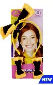 EMMA WIGGLE HEADBAND & SHOE BOWS SET GIRL CHILD COSTUME ACCESSORY THE WIGGLES