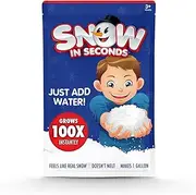 Snow in Seconds Small Instant Snow Artificial Snow - As Seen on Shark Tank - Make Cloud Slime