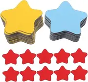 SHOWERORO 60pcs Star Shaped Magnetic Stickers for Refrigerator Decorative Fridge Decors Creative Blackboard Magnets Multi Purpose Ornamental Stickers for Home Office Decor