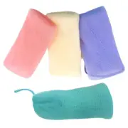 4Pcs Drawstring Pouch Mesh Bag Mesh Holder Shower Soap Bar Bag Soap