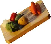 ORFOFE Miniature Cutting Board Prop for Doll Houses Realistic Kitchen Scene Accessory Material for Miniature Models and Home Decor