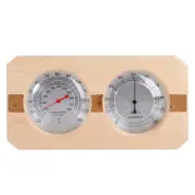 Wood Sauna Hygrothermograph Double Dial Thermometer Hygrometer Sauna Room Access