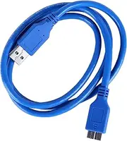 Hard Drive Cord - USB 3.0 A Male to Micro-B Hard Drive Adapter Cable | Copper External Hard Drive Cable | Hard Drive Converter Cable | High-Speed Data Transfer for Hard Drive Box, Computer, Phones