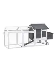 [i.Pet] Chicken Coop Extra Large Rabbit Hutch in White