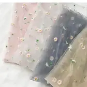 Embroidered Sheer Top Light Pink - One Size