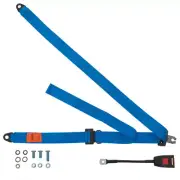 Front Static Seat Belt For Opel Bitter SC - 1983 Shape Blue