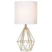 Gold Modern Hollow Out Base Bedroom Small Table Lamp,Bedside Nightstand Lamp ...