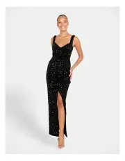 [Pilgrim] Gisella Sequin Gown in Black