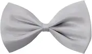 [BONENALK] Glacier Gray Lightweight Bow Tie, Premium Gift Box with Storage Pouch, gray, 1