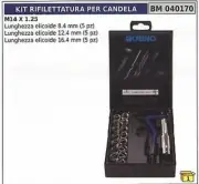 Kit Riflettatura for Candle M14 X 1,25 Code 040170