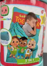 CocoMelon 3 In 1 Slumber Bag - Nap Mat And Pillow - Inc Name Label - Brand New