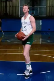 Larry Bird Boston Celtics during practice circa 1986 at the Boston- Old Photo 5