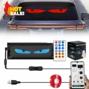 2pcs Truck Windshield Cars Devil Eyes Light Remote Smart Eye Lamp Soft Screen