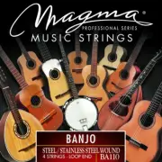 Magma BANJO 5 Strings Loop End Steel - Silver Plated Wound (BA110)