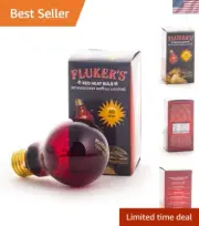 UVA Providing 40 Watt Red Heat Bulb for All Reptile Life Stages - Indoor Use