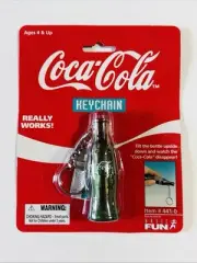 EXC. COND. Coca-Cola Bottle Collectible Keychain 1999 Watch The Coke Disappear