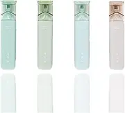 WEZCHUGHAOL Flexible Glitter Highlighters Line Width And Smudge-Proof Ink Marker Pen, 4pcs Colored Highlighters Pastel For Smudge Proof Writing And Shimmery Diary Notes (green)