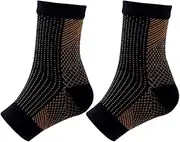 2pair Ankles Brace Sock Support And Stability For Athletes Nylon Compression Foot Sleeve