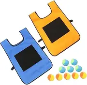 Interactive Kids Sticky Ball Vest 2 Pack Children's Game Ball Vest Labels for Sensory Play Random Color