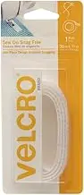 VELCRO Brands Sew On Snag Free Hook and Loop Tape for Fabrics, 0.9m x 1.9cm, White