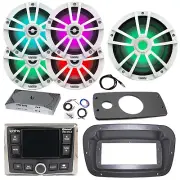 JBL Marine Radio, ANT, Amp,Kit, LED Sub, 4x 6.5" LED Speakers,Spa Bezel, Adapter