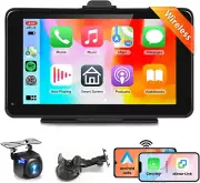 Wireless Carplay Screen for Car with Car Play Android Auto HD Rear Backup Camera